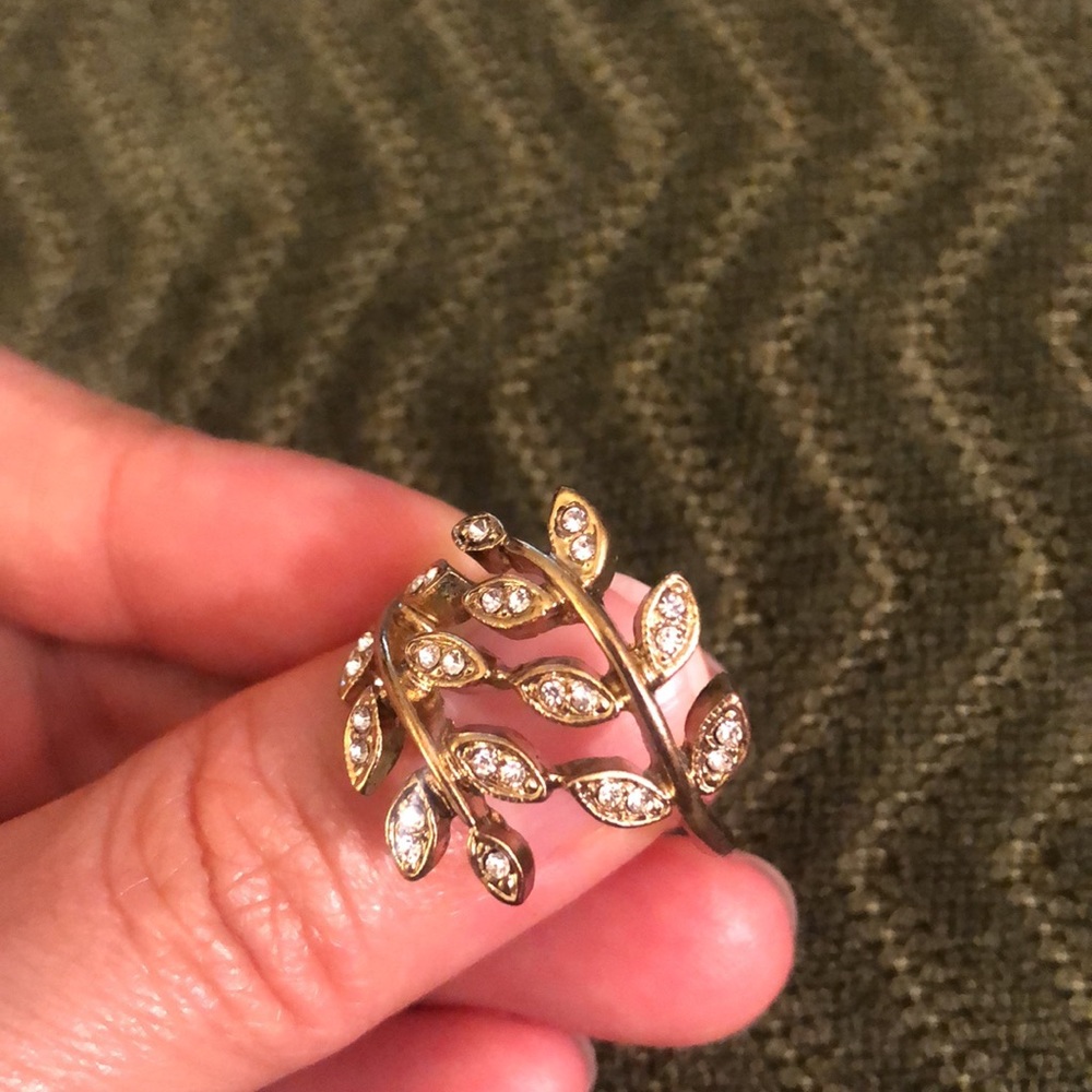 🍃 Set of three fairy leaf wood princess rings 5,6,7 - Picture 10 of 16